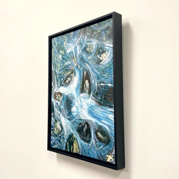 Original Artwork Acrylic Painting ~ River Rocks - Picture 5 of 5